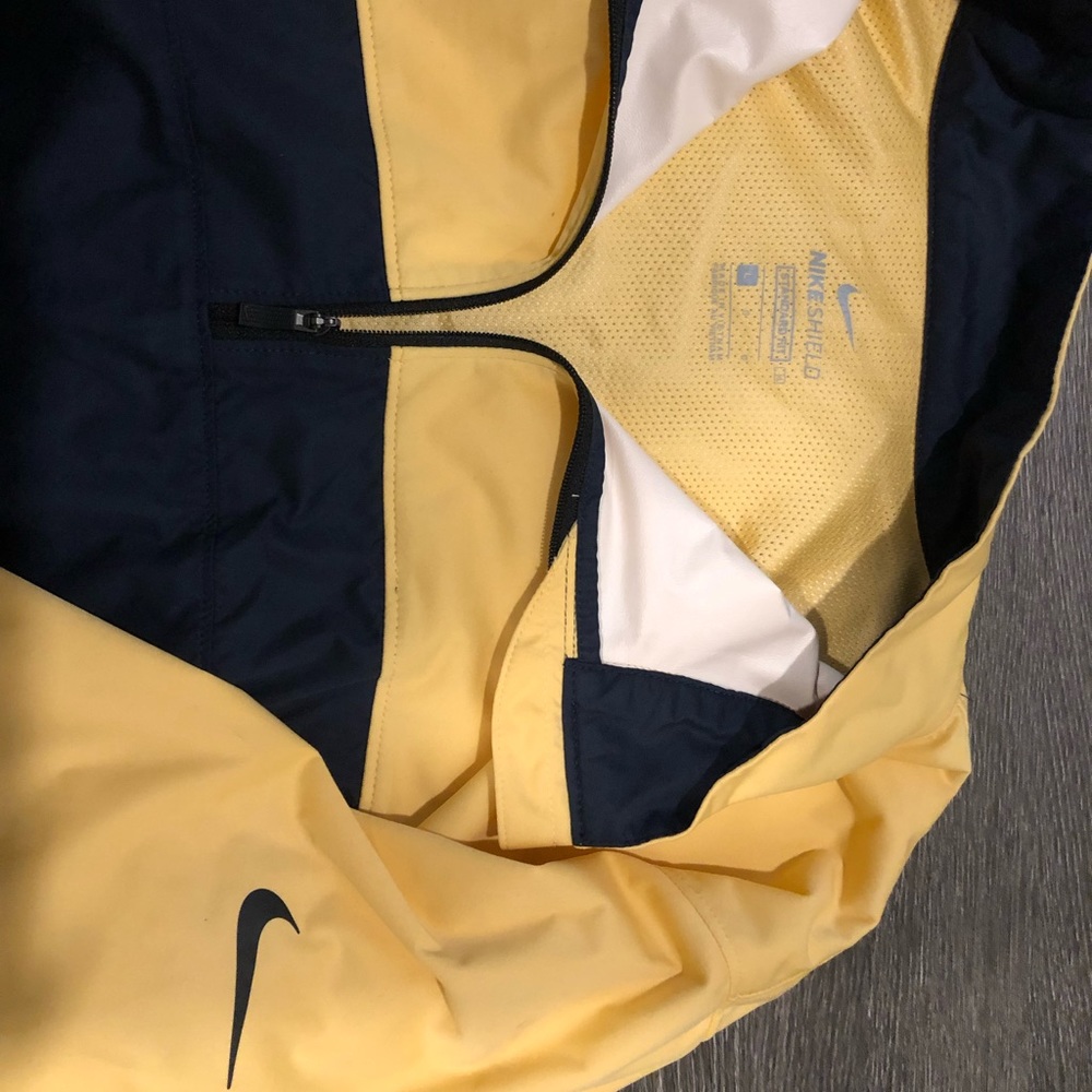 UNISEX Nike Shield Victory 1/2-zip Golf Jacket Yellow Navy Men Size L